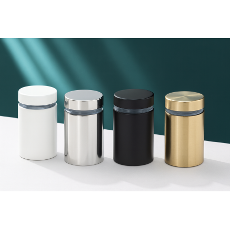 Entretoise métallique pour panneaux (12x19 mm, blanche, vis Entretoise métallique pour panneaux (12x19 mm, blanche, vis