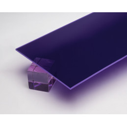 Plaque de base en acrylique (PMMA) (violet transparent, 50x30