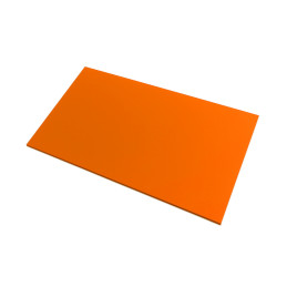 Plaque de base en acrylique (PMMA) (orange, 50x30 cm, épaisseur