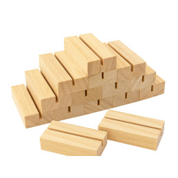 Espositore (anche per foto) in legno di tiglio (6x2,5x1,5 cm)