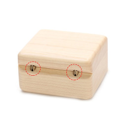 Lot de 40 petites charnières (invisibles) 5 x 25 mm, dorées