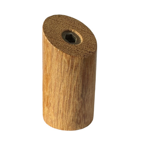 Set of 6 wooden clothes hooks (coat rack), teak