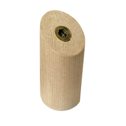 Set van 6 houten kledinghaken (kapstok), berkenhout