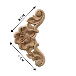 Decoratief houten ornament voor binnentoepassingen (bloemenhoek