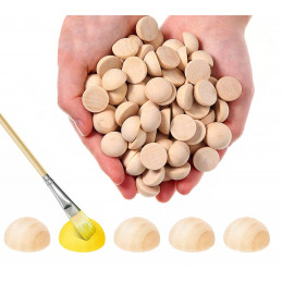 Set van 100 halve bollen (diameter: 25 mm, dikte: 12,5 mm