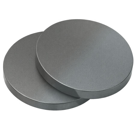 Sæt med 30 plastikskiver (3x30 mm, akryl, PMMA, antracit/sølv)