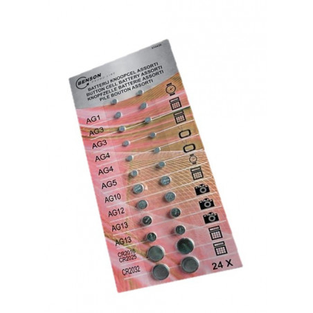 Set of coin cell batteries (large pack)