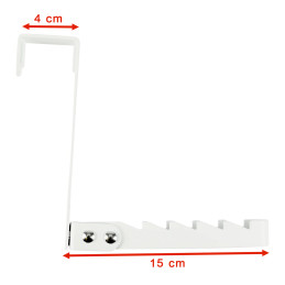 Metal dørkrog (foldbar, hvid)