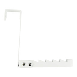 Metal door hook (foldable, white)