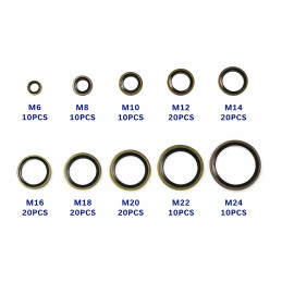 Assortment kit with 150 sealing rings