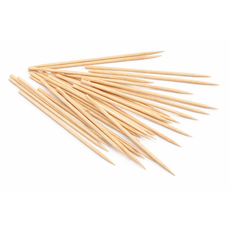 Lot de 200 bâtonnets de bambou (3 mm x 12 cm, pointus d'un côté)