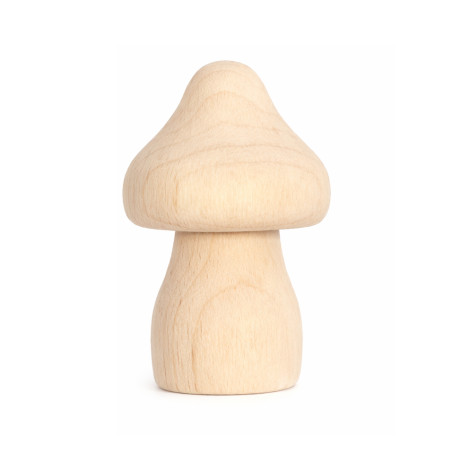Kleine Pilzfigur aus Holz (für Bastelarbeiten, 3 cm hoch)