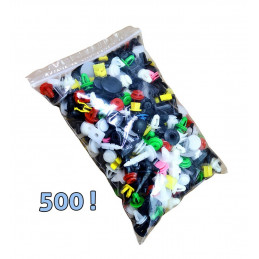 Conjunto de 500 clips universales para automóvil