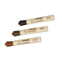 Lot de 3 marqueurs marron imperméables pour la réparation de