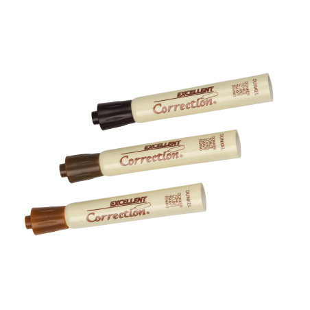 Lot de 3 marqueurs marron imperméables pour la réparation de