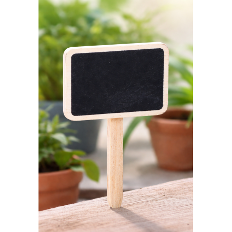 Reusable chalkboard plant label stick