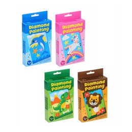 Diamond painting setje voor kinderen (10x15 cm, dolfijn)