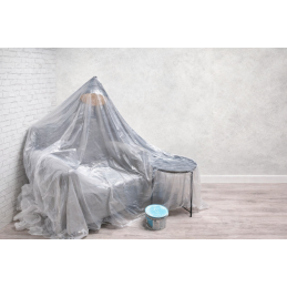 Transparent dækark (4x5 meter, 0,005 mm tykt)