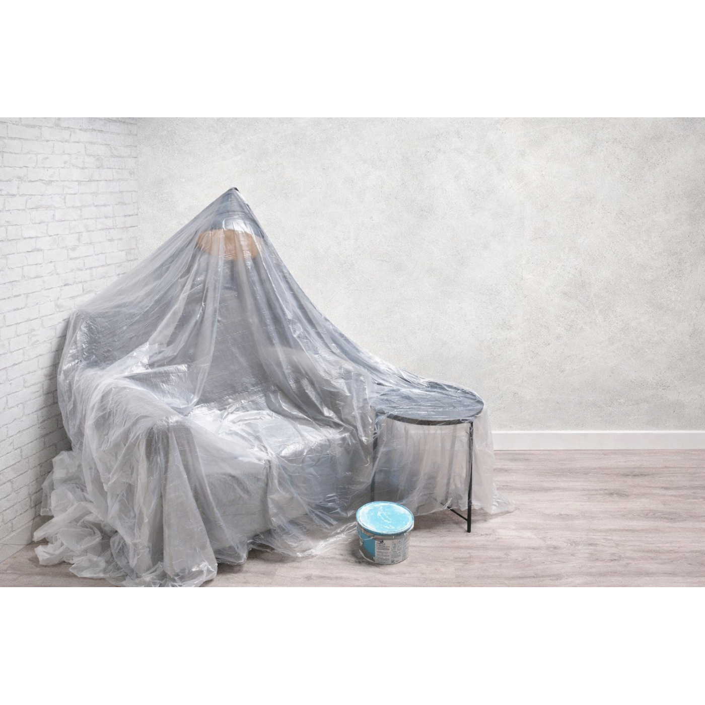 Transparent dækark (4x5 meter, 0,005 mm tykt)