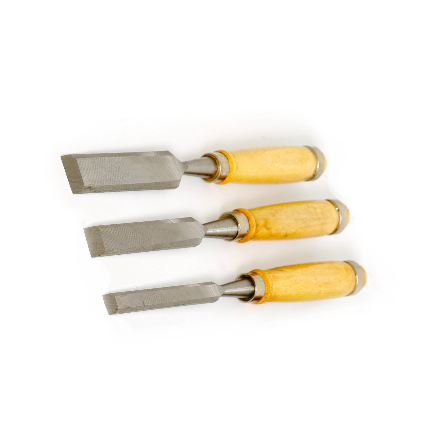 Set chisels for wood: 12, 18 and 24 mm diameter