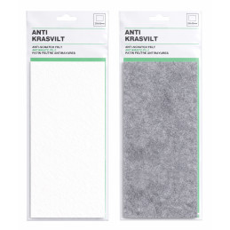 Fieltro antirayaduras con capa adhesiva (blanco, 20x9 cm)