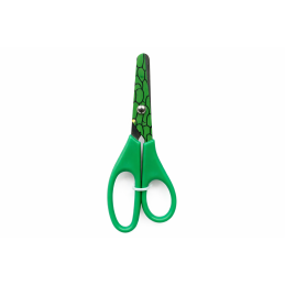 Ciseaux pour enfants (verts, à motifs écailles)