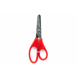Forbici per bambini (rosse, stampa zebrata)
