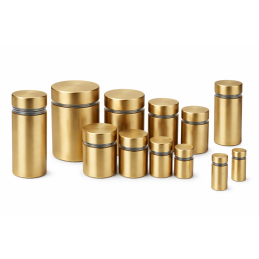 Metalen afstandhouder voor bordjes (12x20 mm, goud, inclusief