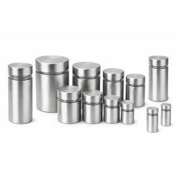 Metal spacer for signs (12x20 mm, silver, including screw)