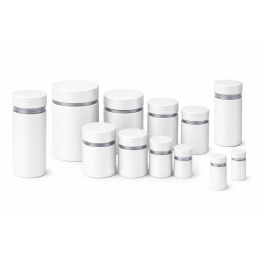 Metal spacer for signs (12x20 mm, white, including screw)