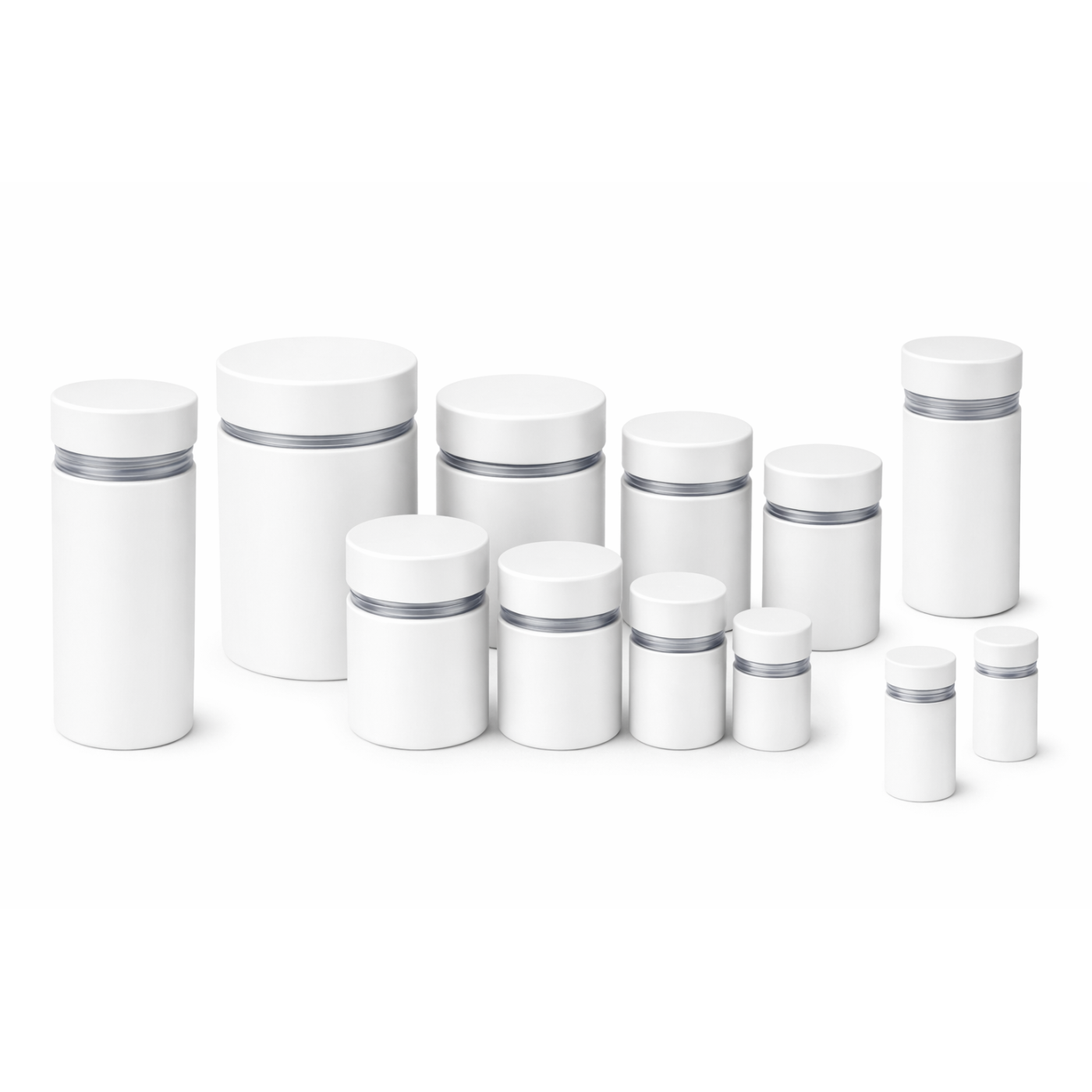 Metalen afstandhouder voor bordjes (25x25 mm, wit, inclusief