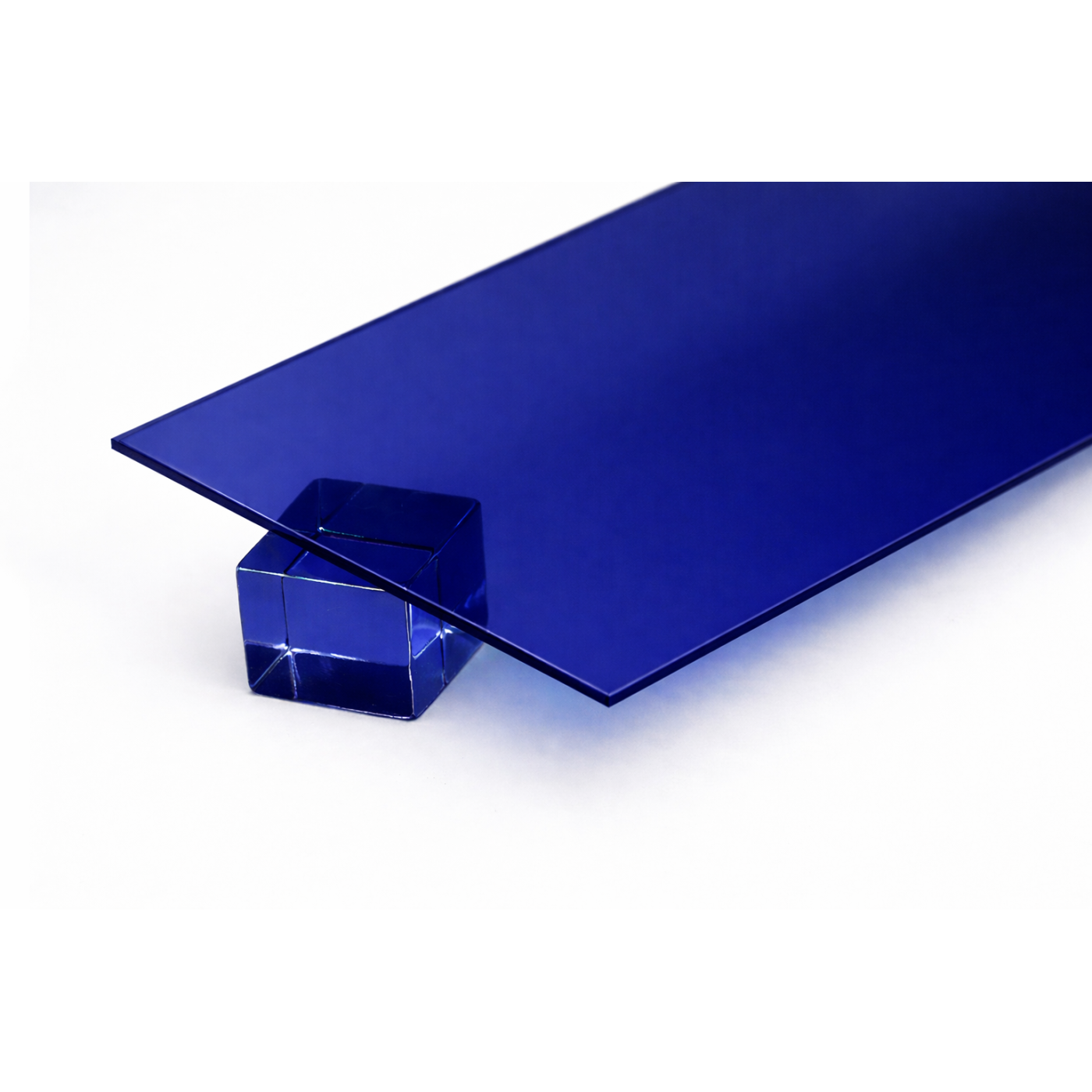 Piastra di base in acrilico (PMMA) (blu scuro trasparente