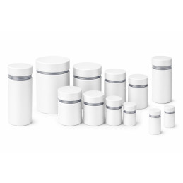 Metal spacer for signs (25x25 mm, white, including screw)