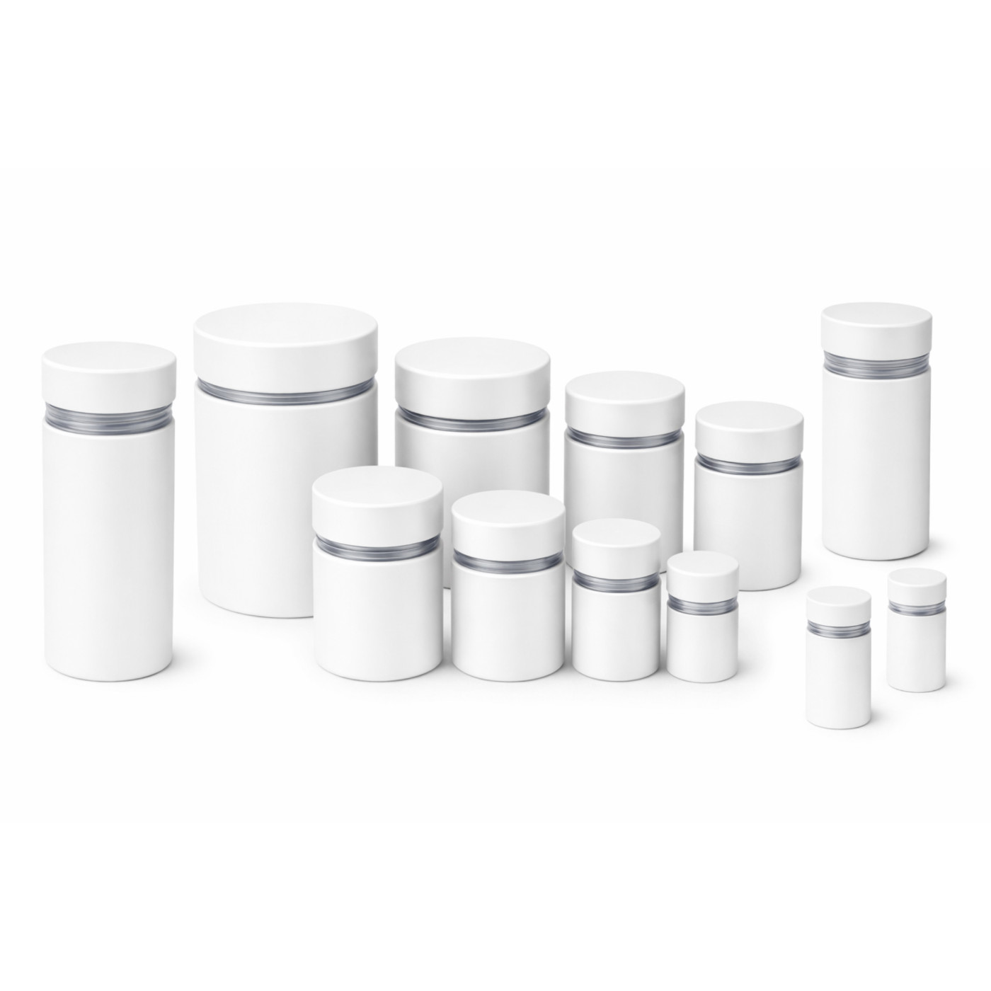 Metal spacer for signs (25x25 mm, white, including screw)