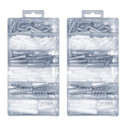 Set mit 276 Kunststoff-Wanddübeln in einer Schachtel (5-12 mm )