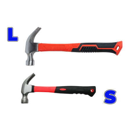 Claw hammer orange, fiber, 650 grams (Large)