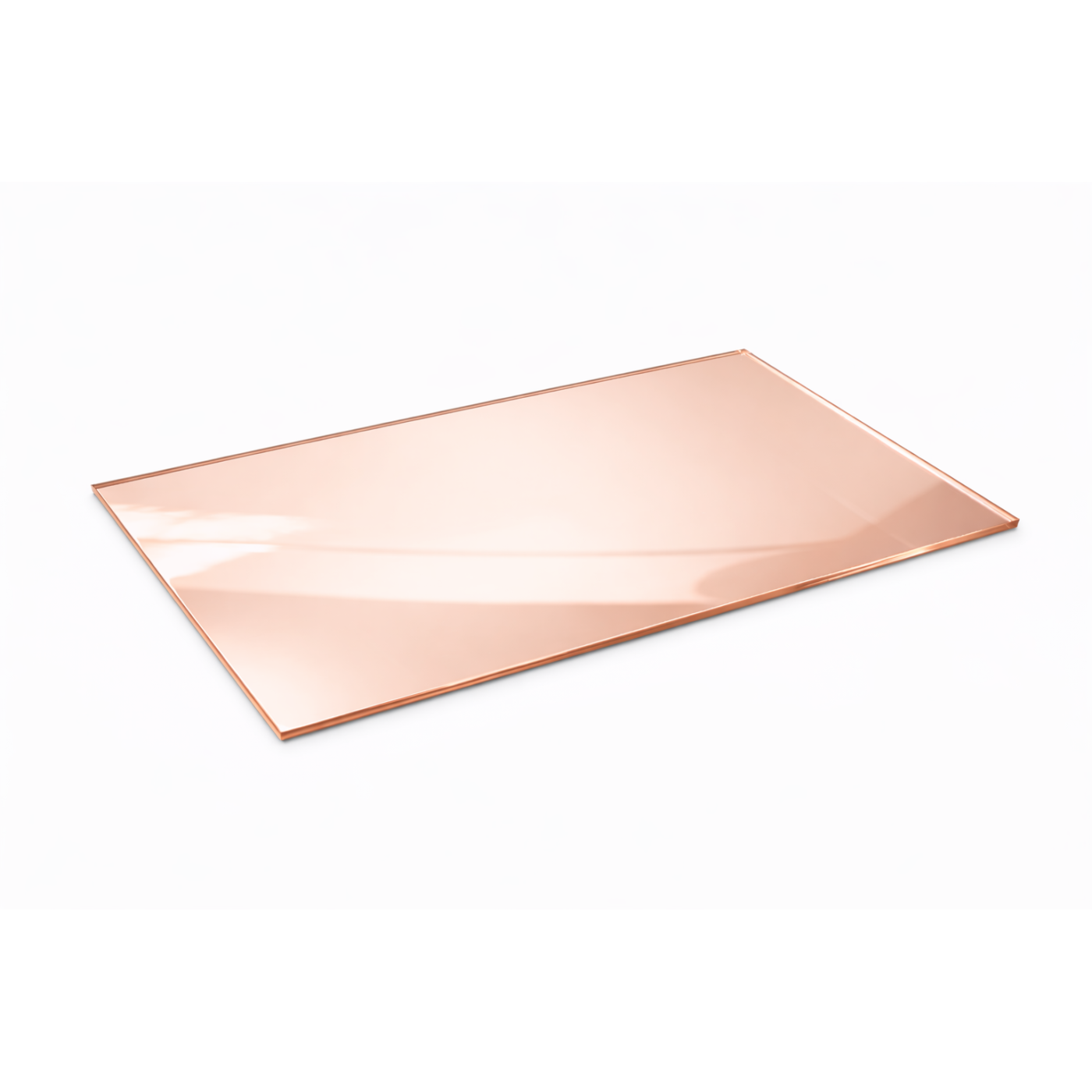 Lámina acrílica de espejo oro rosa para corte (láser) y grabado