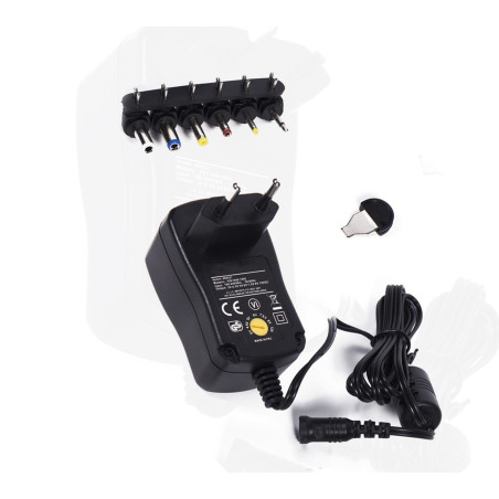 Adaptador universal de 230V (AC) a 3,0-12V (DC), 1000 mA -
