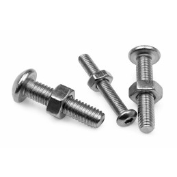 RVS bouten- en moerenset M3/M4/M5, 440-delig, A2-70 / ISO 7380