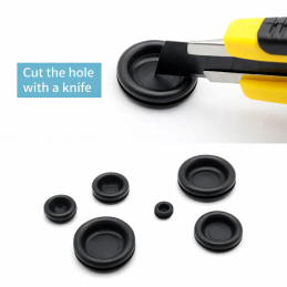 Rubber cable gland set (M7–M25), 188 pieces