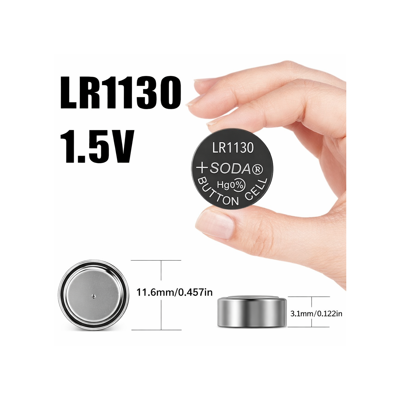 Bateria guzikowa LR1130 1,5 V (AG10 / LR54)