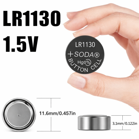 Batterie A Bottone AG10 LR54 1.5V – Confezione Da 4 Pezzi, Ideali Per Orologi, Giocattoli, Calcolatrici E Piccoli Elettronici