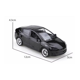 Tesla Model X scale model (scale 1:36, about 12x5x4 cm, black)