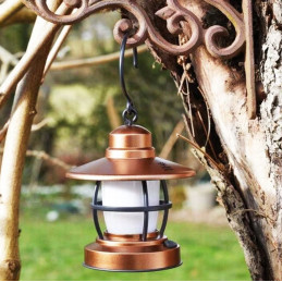 Einfache Campinglaterne mit Haken (batteriebetrieben