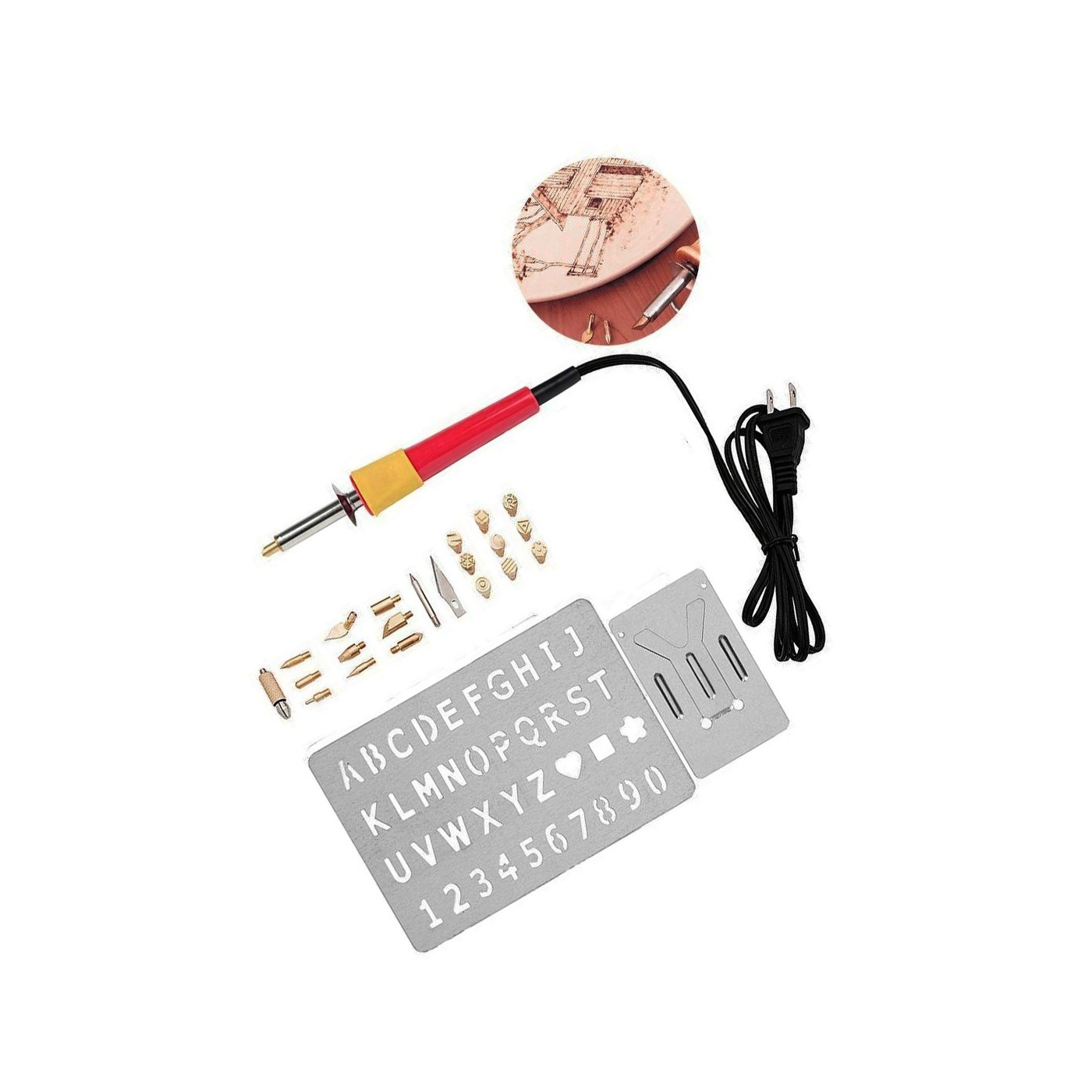 Graveerset, markeerset (24 delig) 30 Watt Graveerset, markeerset (24 delig) 30 Watt