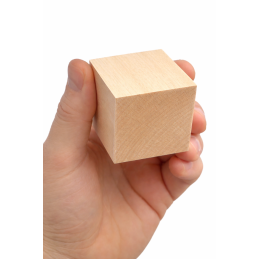 Set di 9 blocchi quadrati di legno di tiglio ben piallati