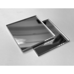 Set van 30 kleine vierkante spiegeltjes (3x50x50 mm, zilver