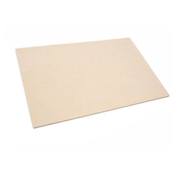Set van 10 lindehouten multiplex plaatjes, 46x30 cm, 1.5 mm