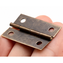 Sæt med 16 bronzehængsler (37x19 mm )