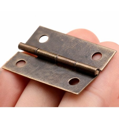 Juego de 16 bisagras de bronce (37x19 mm)